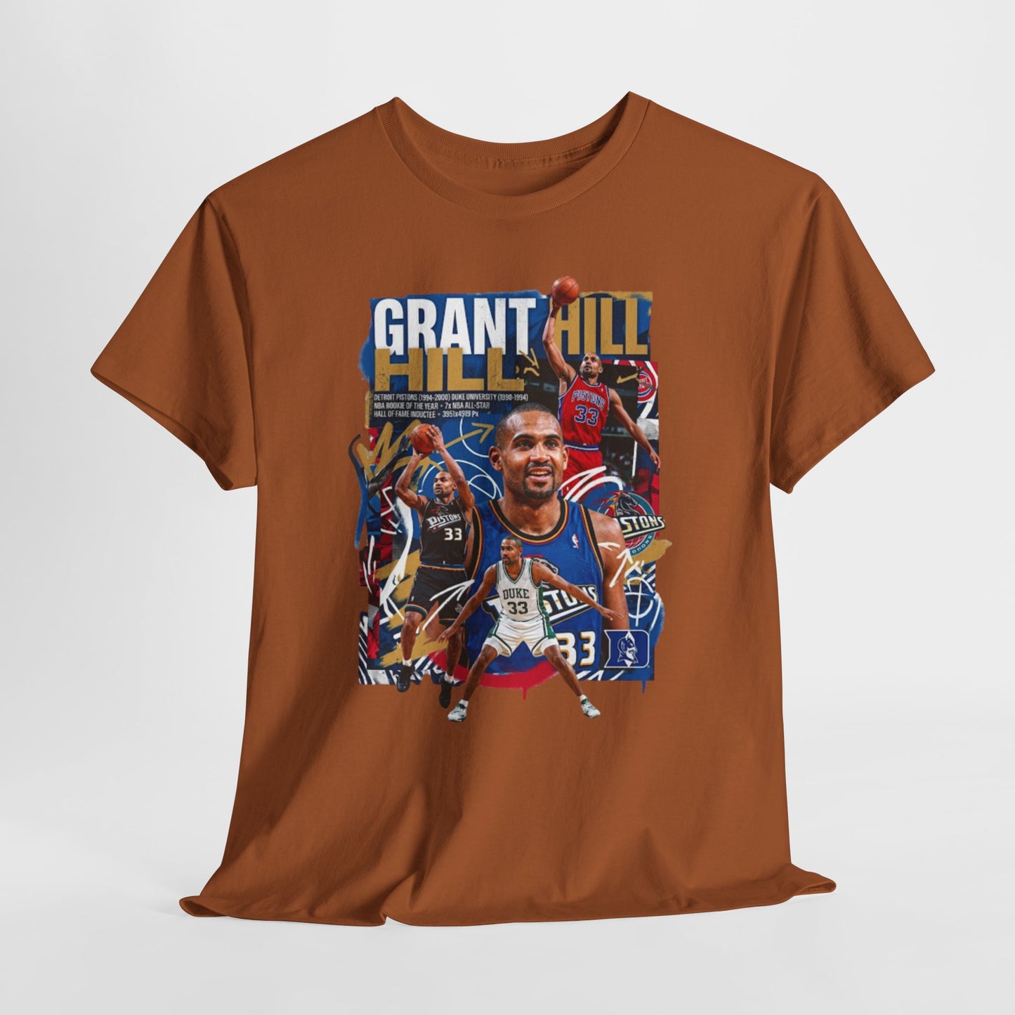 Grant Hill - Retro Basketball Player Collage