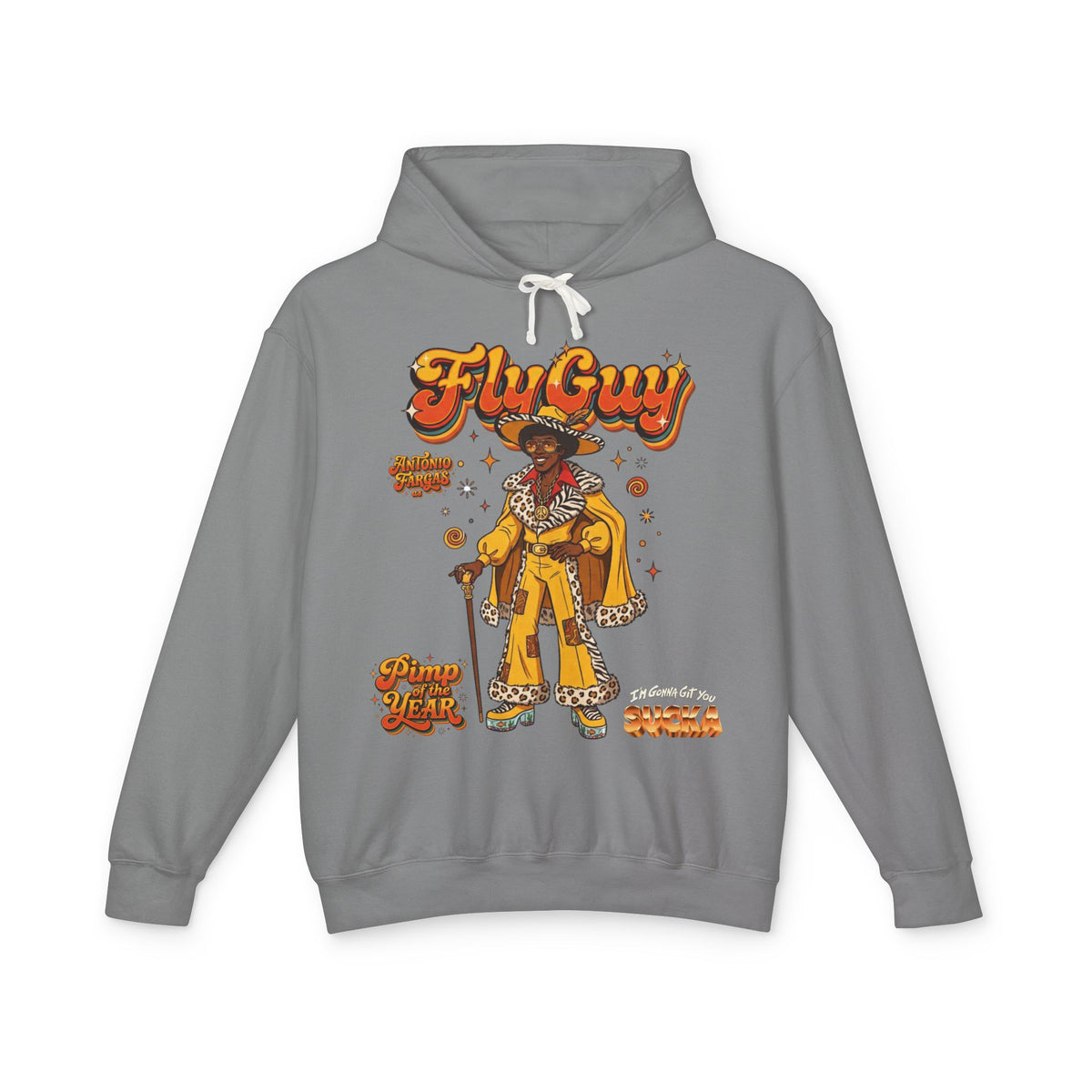 Fly Guy Retro "Pimp Of The Year" Hip-Hop Graphic Hoodie