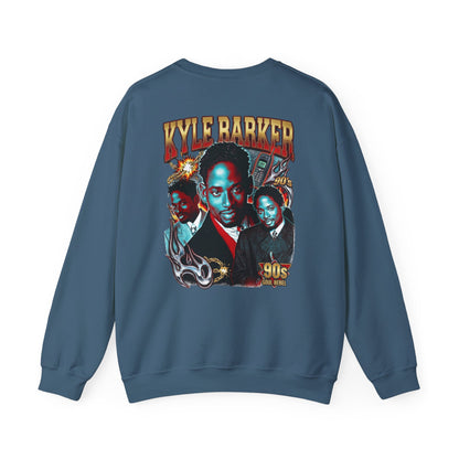 Crewneck Sweatshirt — 'Kyle Barker 90s' Vintage TV Sitcom Tribute Graphic