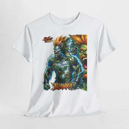Blanka Lightning Warrior Tee — Retro Fighting Game Graphic T-Shirt