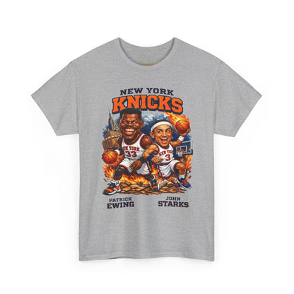 New York Knicks Patrick Ewing & John Starks Retro Basketball Tee