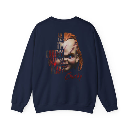Chucky Horror Movie Graphic Crewneck Sweatshirt