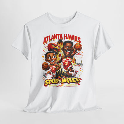 Atlanta Hawks 'Spud & Nique' Graphic Tee — Retro Basketball Fans Shirt