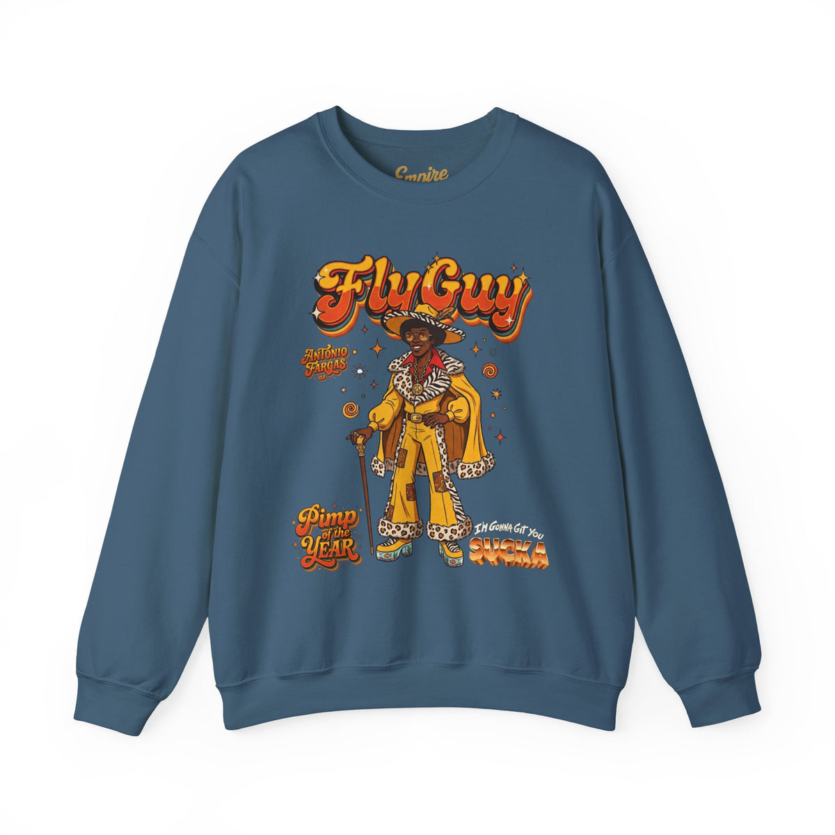 FlyGuy Pimp of the Year Graphic Crewneck Sweatshirt