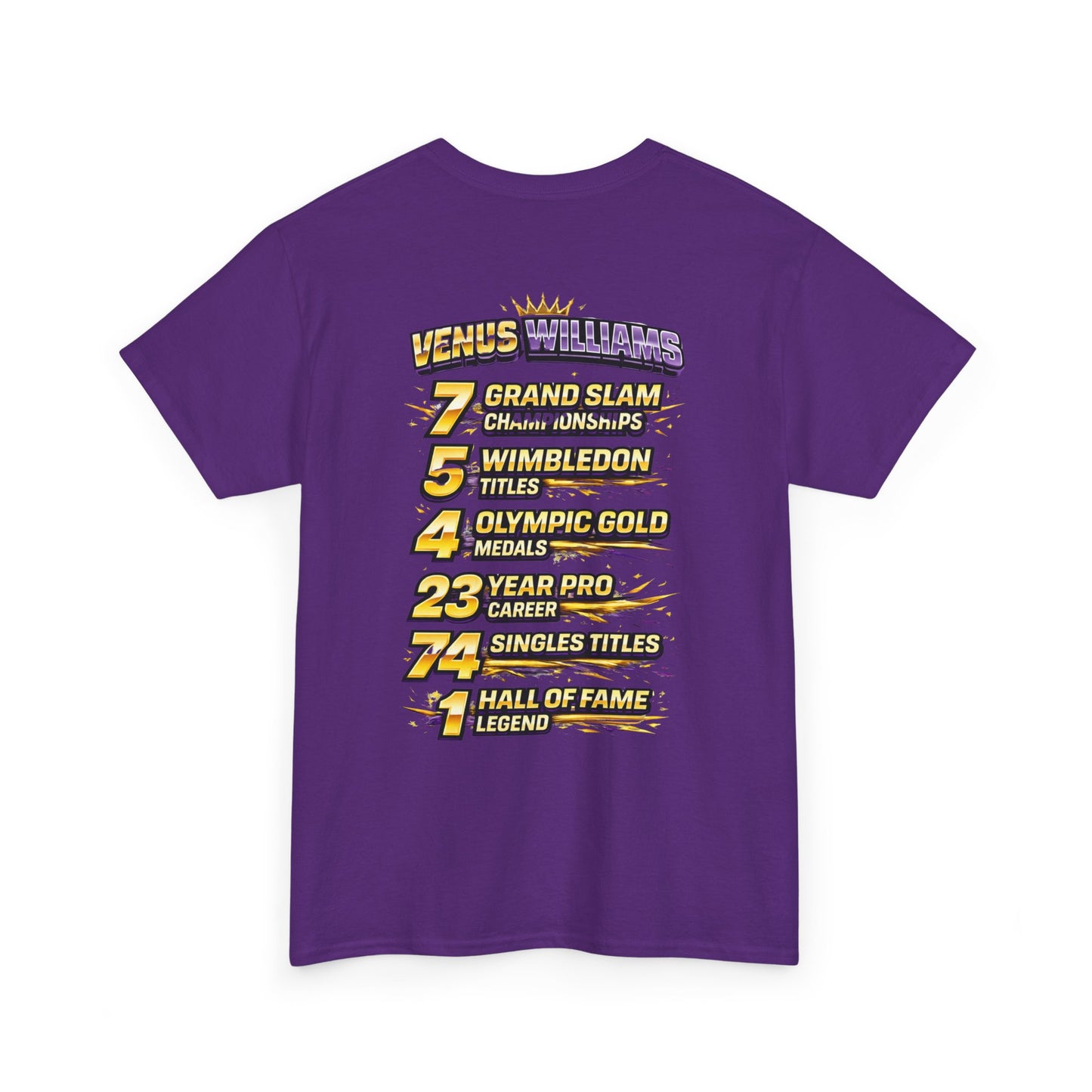 Queen V Tennis Tee — "Queen V" Venus Williams Tribute Shirt