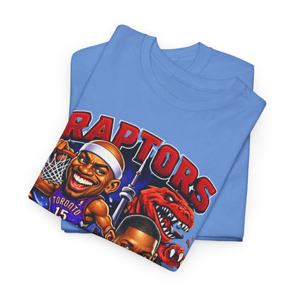 Raptors Basketball Tee — Vintage Cartoon Players Graphic Shirt