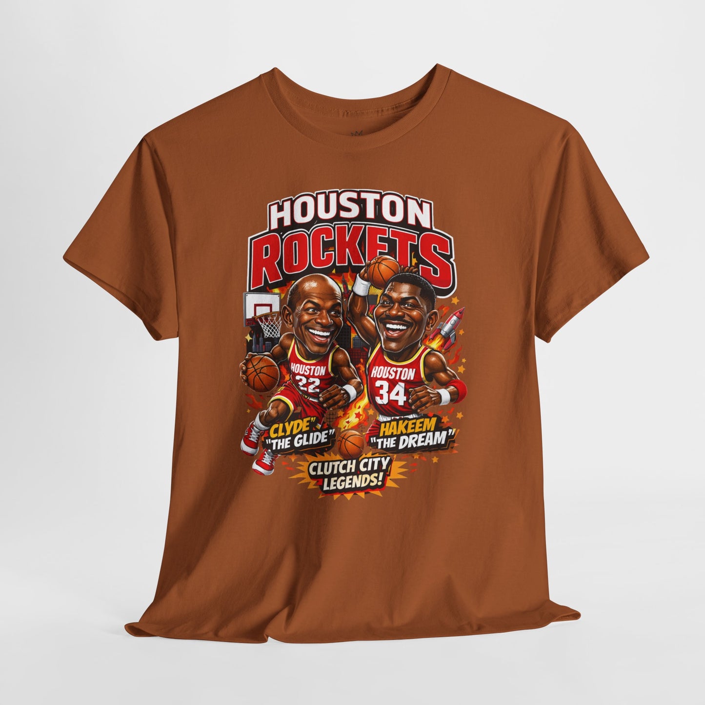 Houston Rockets 'The Glide and The Dream'| Vintage Sports Shirt, Basketball Gift, Retro Sports Tee, Casual Wear, Fan Apparel
