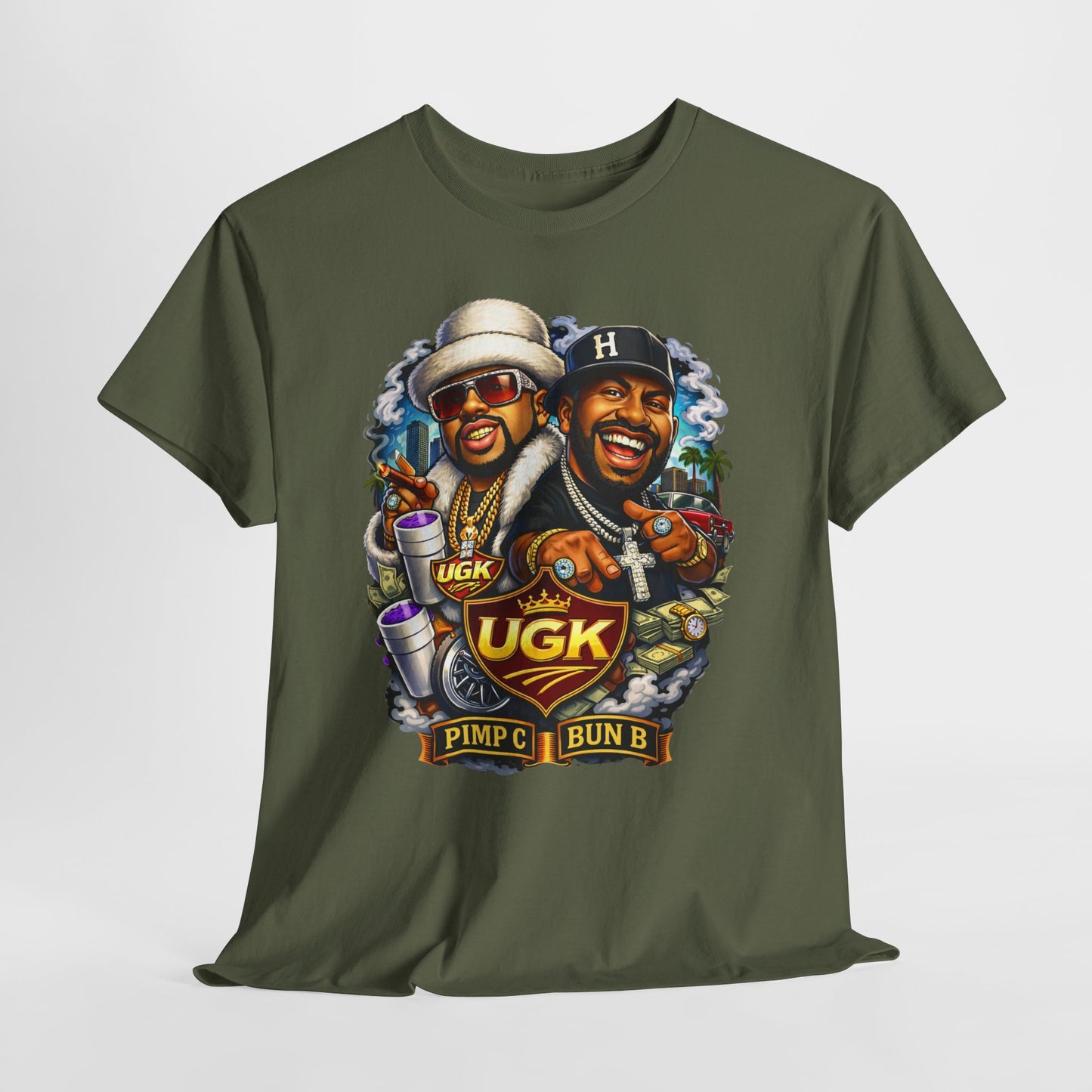 UGK Pimp & Bun B Graphic T-Shirt — Retro Hip Hop Tribute Tee
