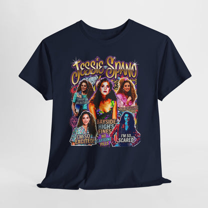 Retro Collage Graphic Tee — Jessie Spano Vintage TV Quote Shirt