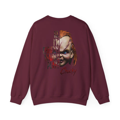 Chucky Horror Movie Graphic Crewneck Sweatshirt