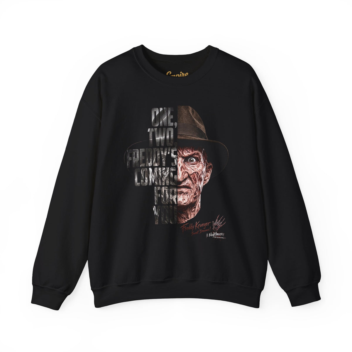 Freddy Krueger 'One, Two, Freddy's Coming For You' Crewneck Sweatshirt