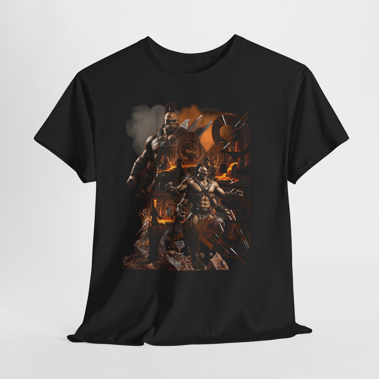 Goro Warrior Graphic Tee — Fantasy Samurai & Skull Design