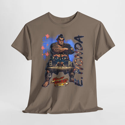 E. Honda Street Fighter Tee — Vintage Arcade Gaming Graphic T-Shirt