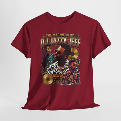 DJ Jazzy Jeff Tribute Tee — "The Magnificent DJ Jazzy Jeff" Retro Hip-Hop Graphic Shirt