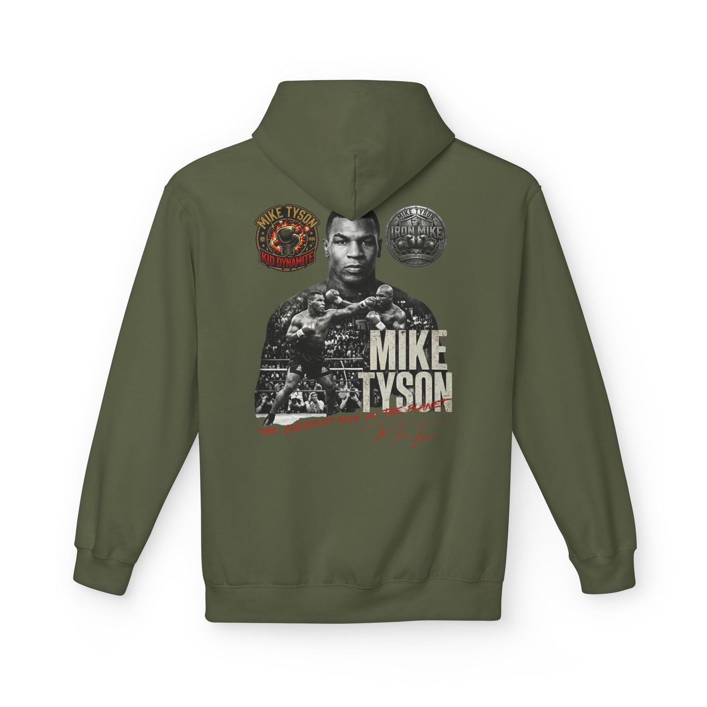 Mike Tyson "The Baddest Man on the Planet" Vintage Graphic Hoodie