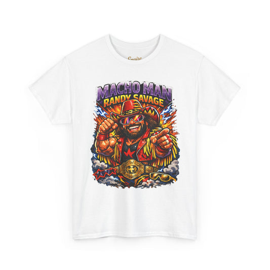 Retro Wrestling Graphic Tee — "Macho Man Randy Savage" Vintage Style