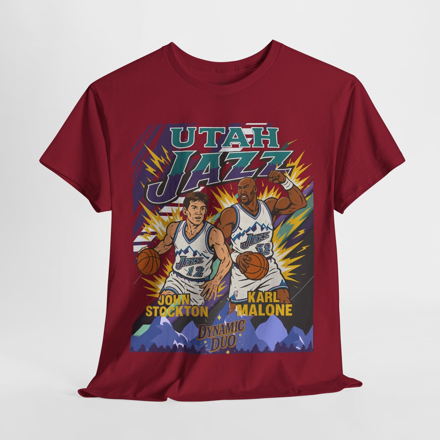 Utah Jazz Basketball Tribute Tee, Unisex Cotton Shirt, NBA Fan Gift, Sports Apparel, Retro Graphic T-Shirt