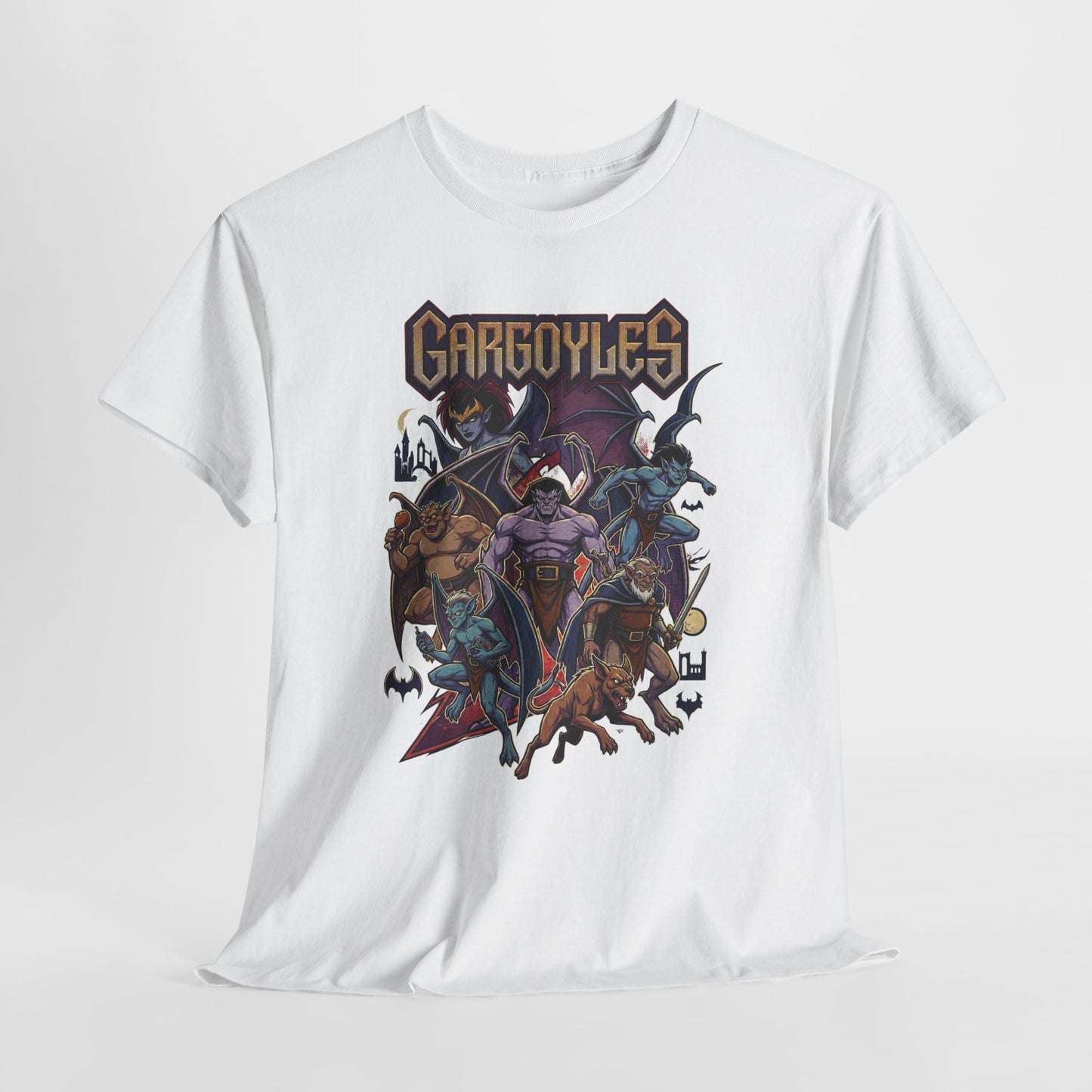 Gargoyles Graphic Tee — Retro Animated Monsters Shirt