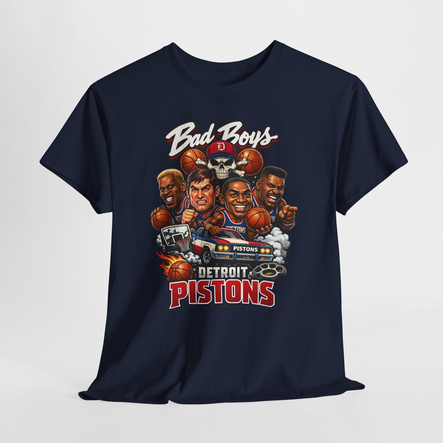 Detroit Pistons "Bad Boys" T-Shirt — Vintage Basketball Team Tee