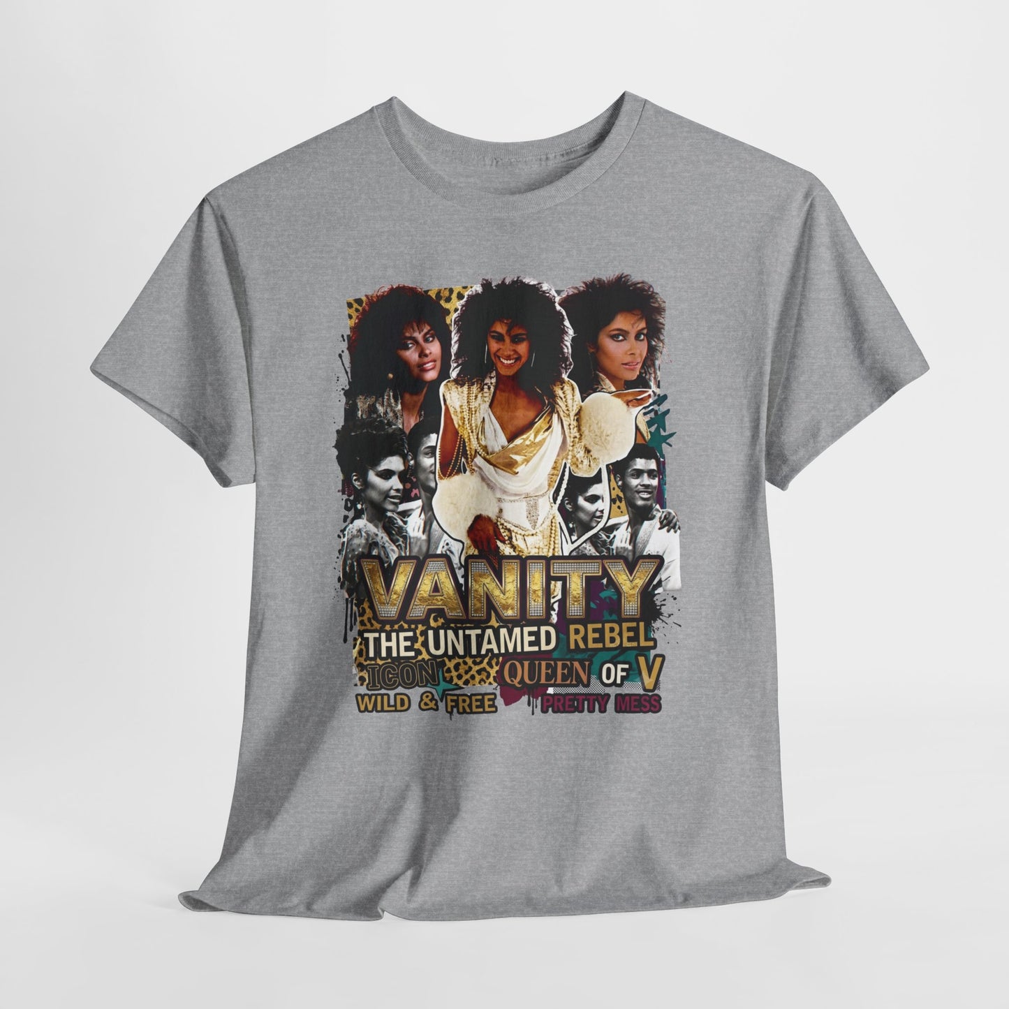 "Vanity The Untamed Rebel" Vintage Portrait T-Shirt