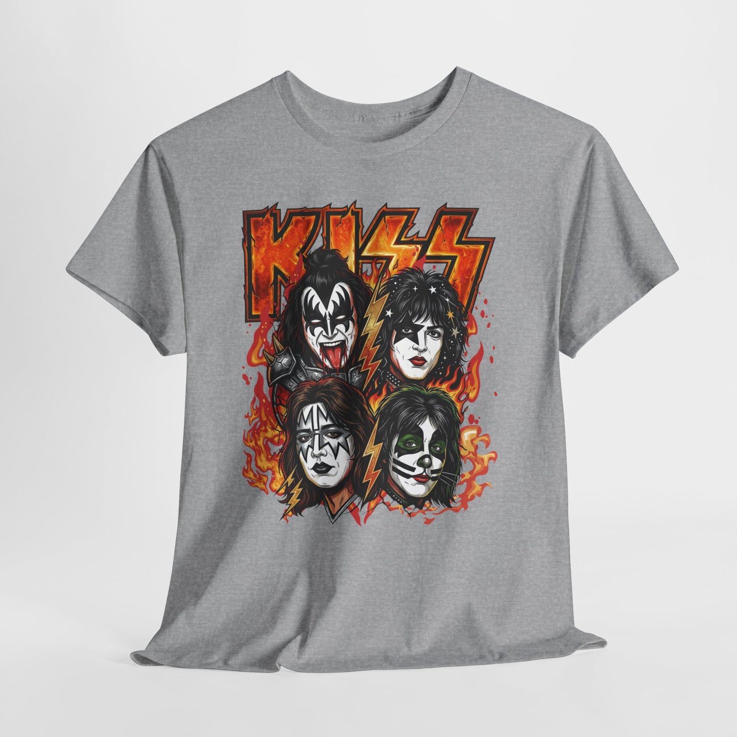 Rock Band Flames Graphic Tee
