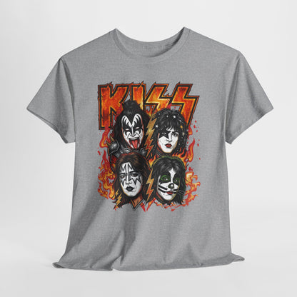 Rock Band Flames Graphic Tee