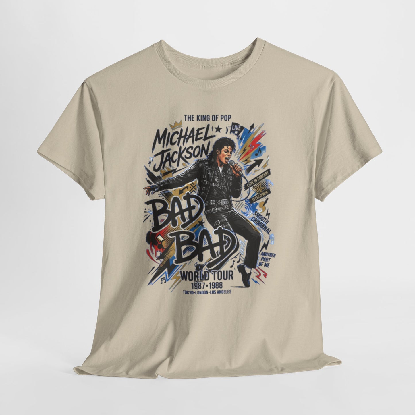 Bad World Tour Graphic Tee — Vintage MJ Tribute