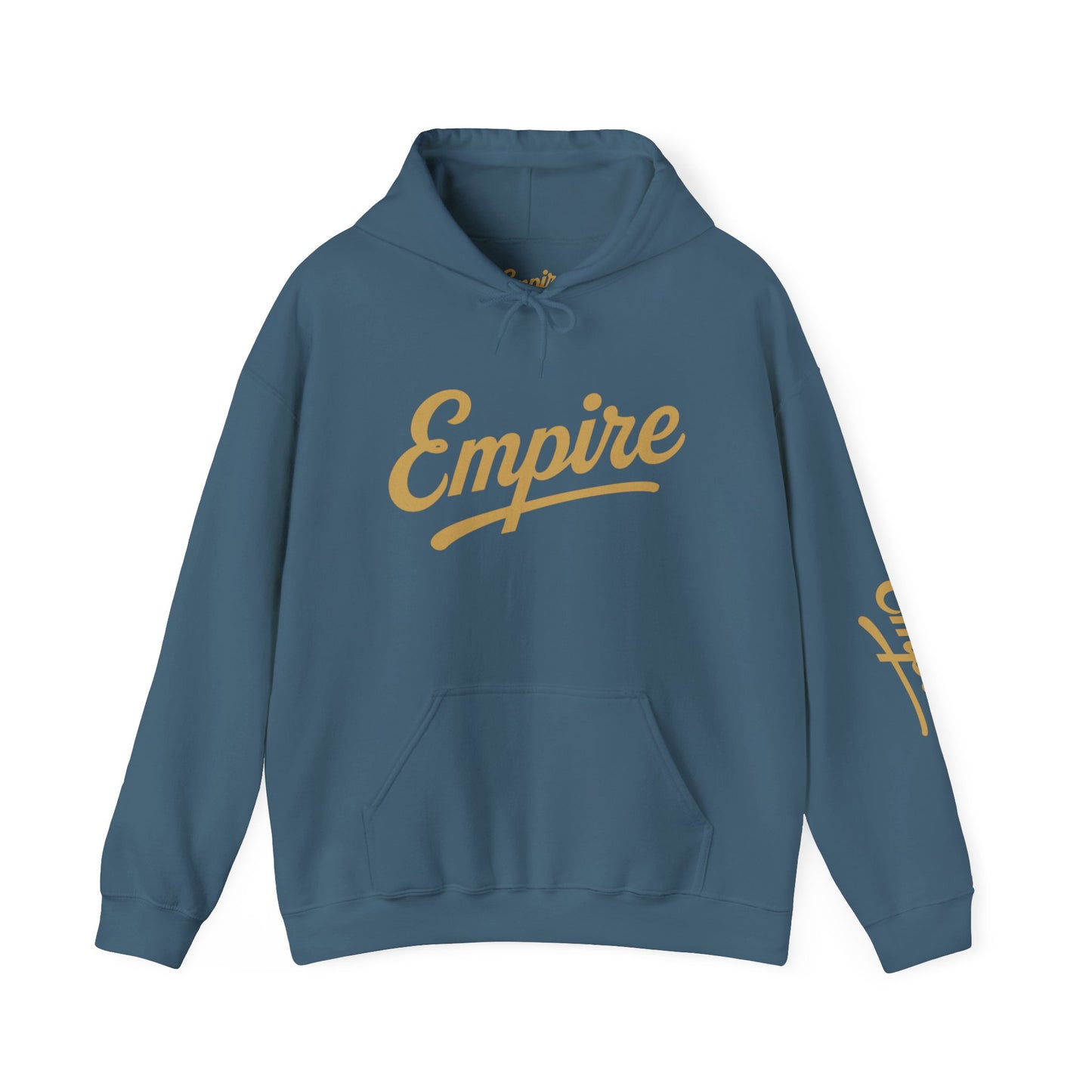 Empire Classic Hoodie | White Gold Logo Streetwear Sweatshirt