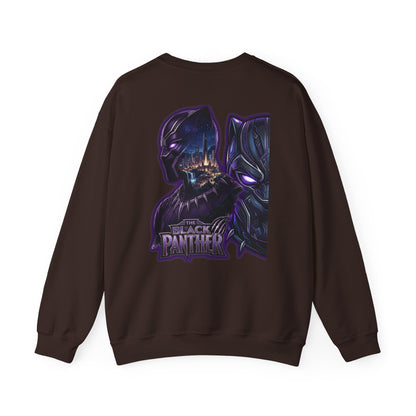 Black Panther Crewneck Sweatshirt — Marvel Black Panther Graphic