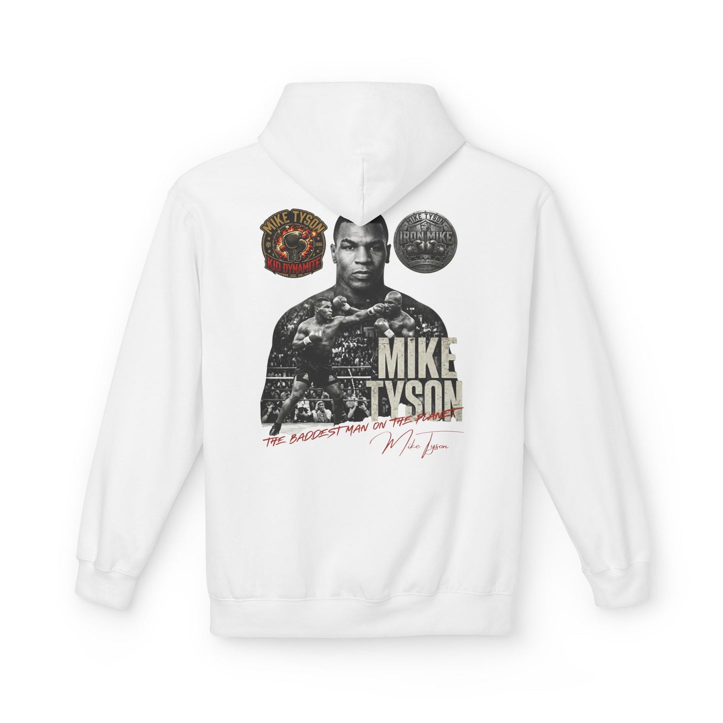 Mike Tyson "The Baddest Man on the Planet" Vintage Graphic Hoodie