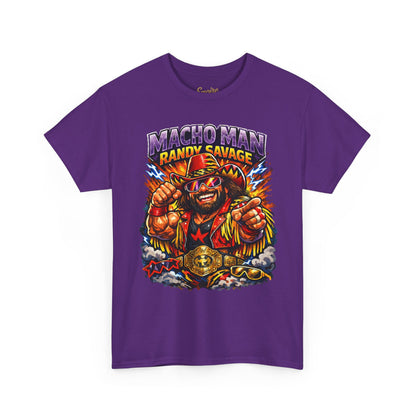 Retro Wrestling Graphic Tee — "Macho Man Randy Savage" Vintage Style