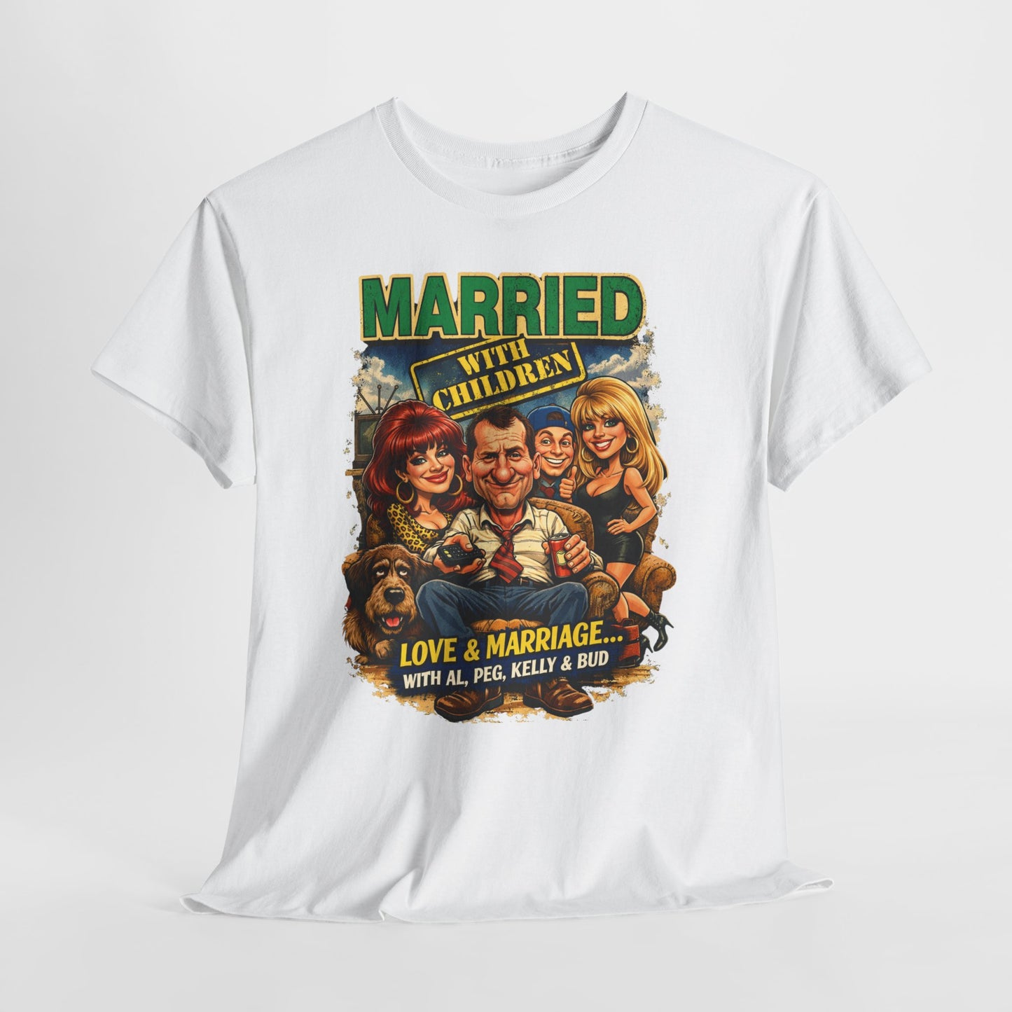 Married with Children Retro TV Tee — Vintage Sitcom Graphic Shirt