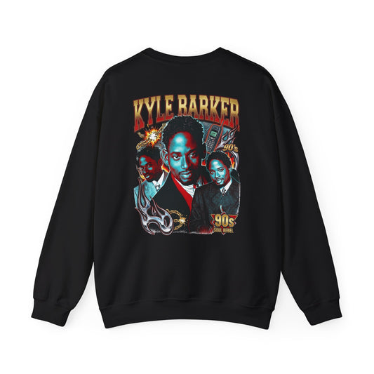 Crewneck Sweatshirt — 'Kyle Barker 90s' Vintage TV Sitcom Tribute Graphic