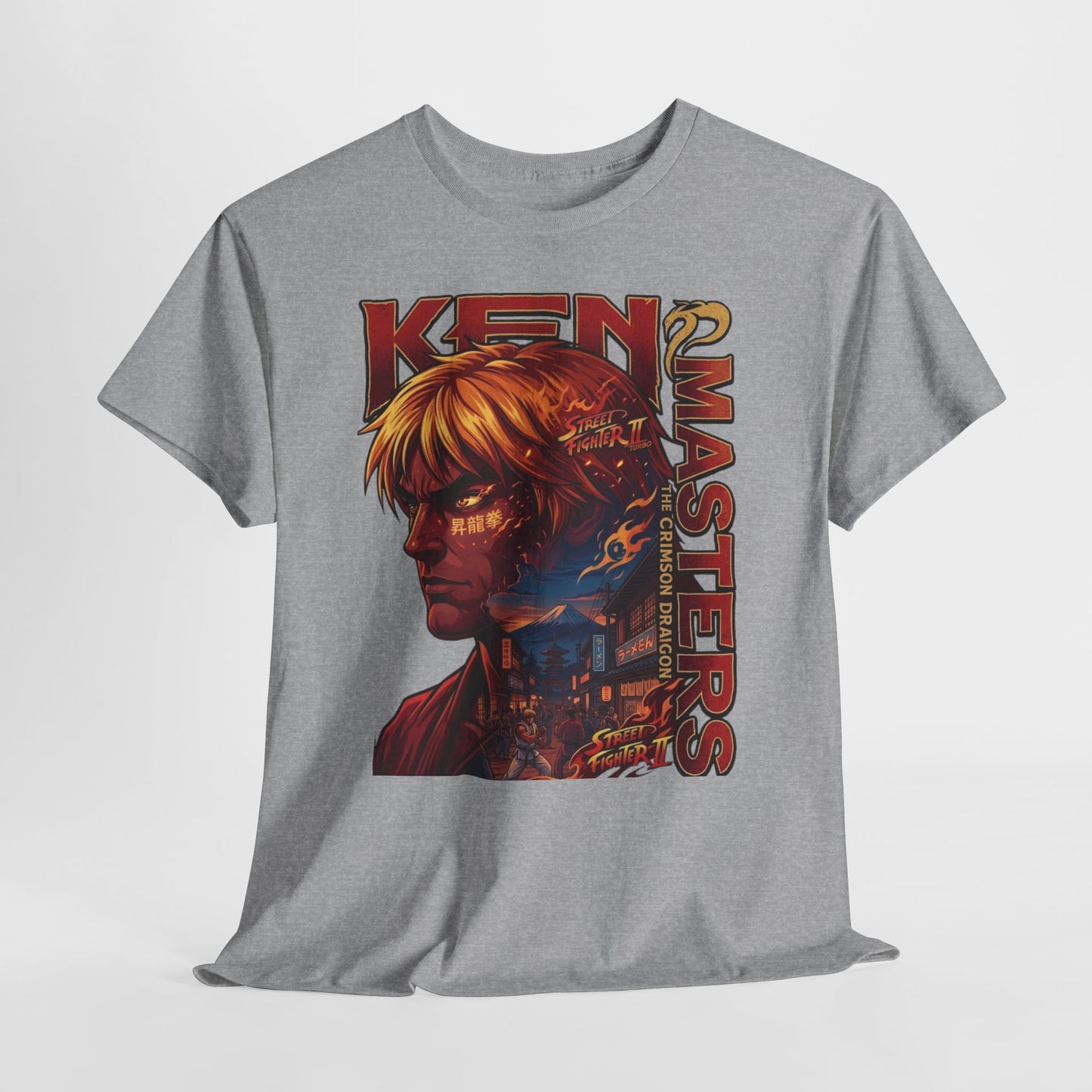 Ken Masters Portrait Tee — Retro Street Fighter Graphic T-Shirt