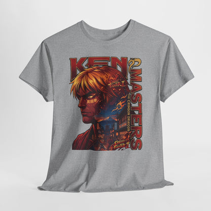 Ken Masters Portrait Tee — Retro Street Fighter Graphic T-Shirt