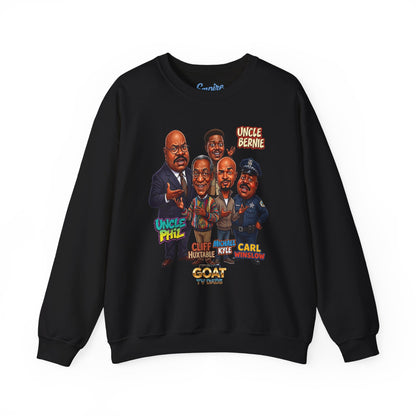 Cartoon Vintage GOAT TV Dad Crewneck Sweatshirt