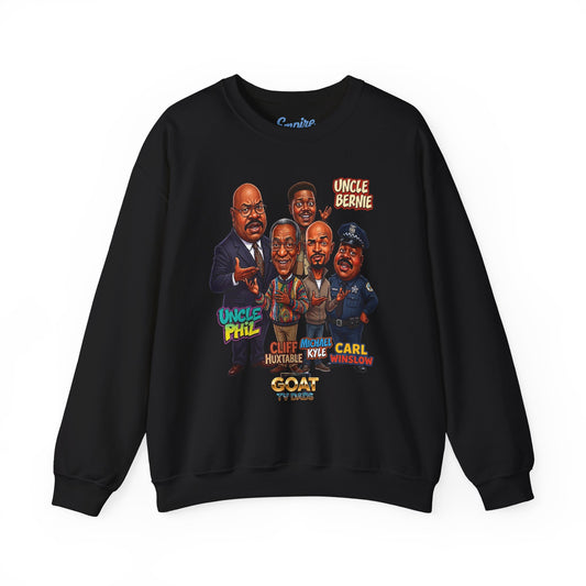 Cartoon Vintage GOAT TV Dad Crewneck Sweatshirt