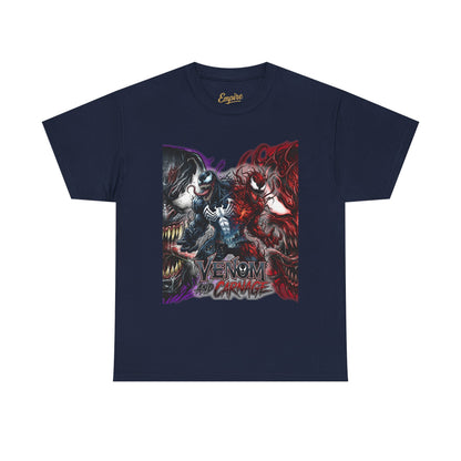 Venom vs Carnage Graphic Tee - Comic Movie Villains Shirt