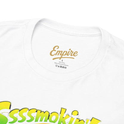 The Mask Graphic Tee — 'Ssssmokin!' Retro Movie Design