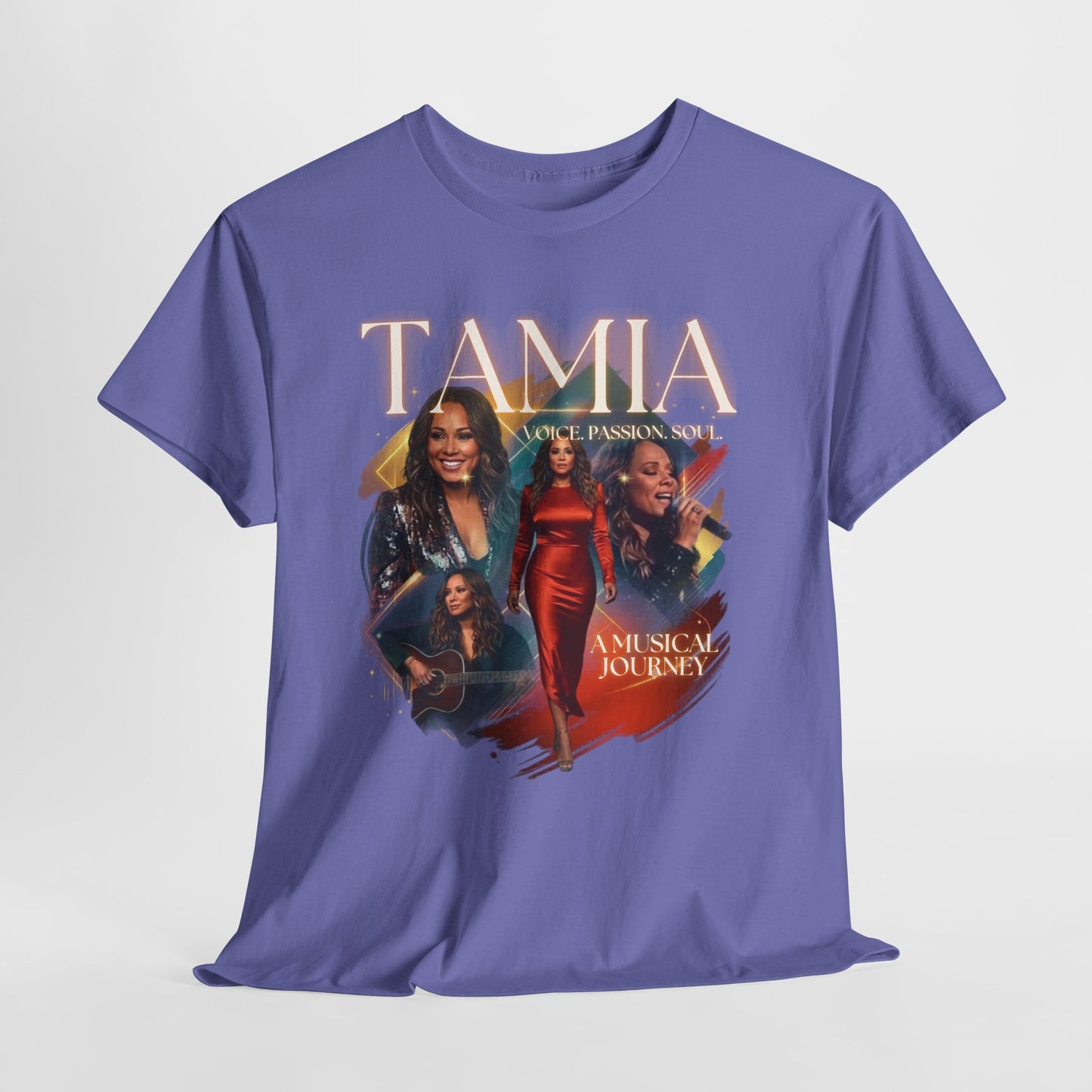 TAMIA Portrait Collage Tee — "More" Album Tribute Graphic T‑Shirt