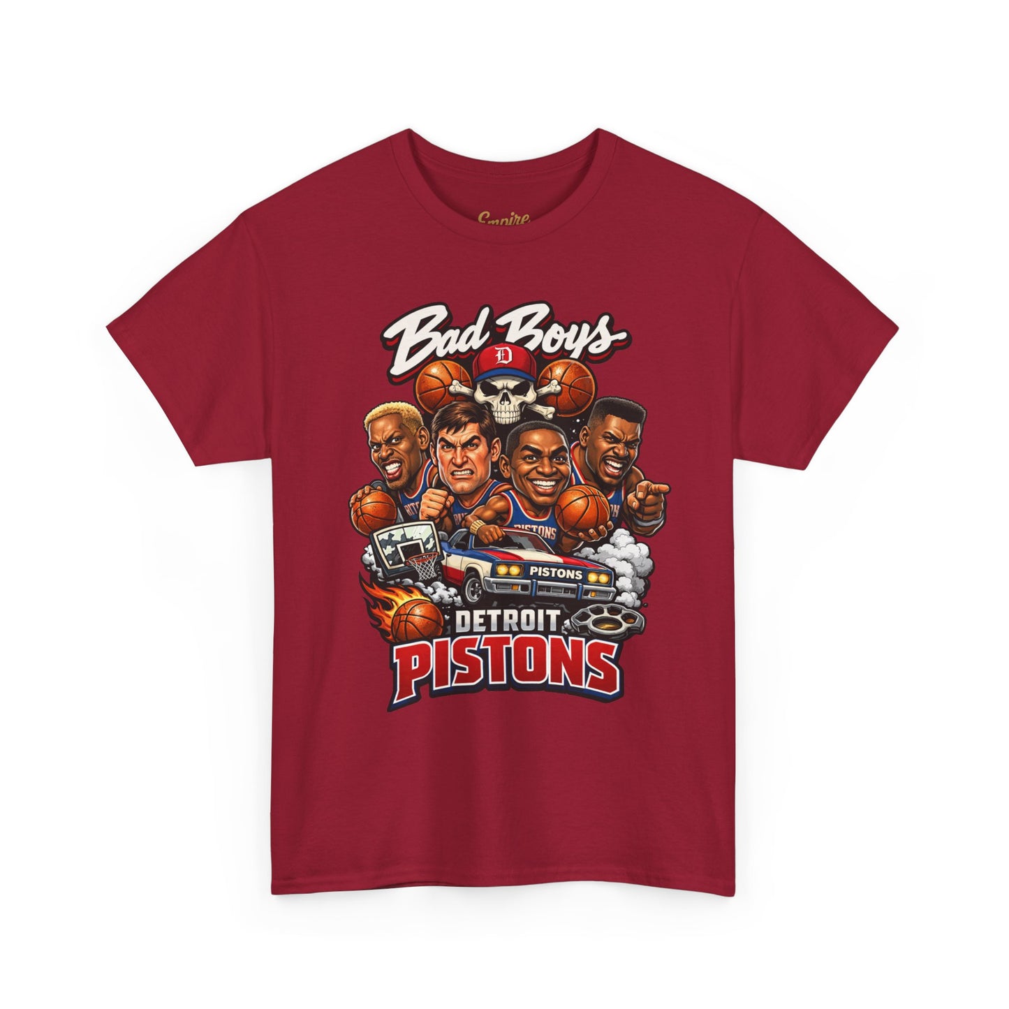 Detroit Pistons "Bad Boys" T-Shirt — Vintage Basketball Team Tee