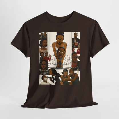 "A Thin Line" Unisex Heavy Cotton Tee - Artistic Tribute Design