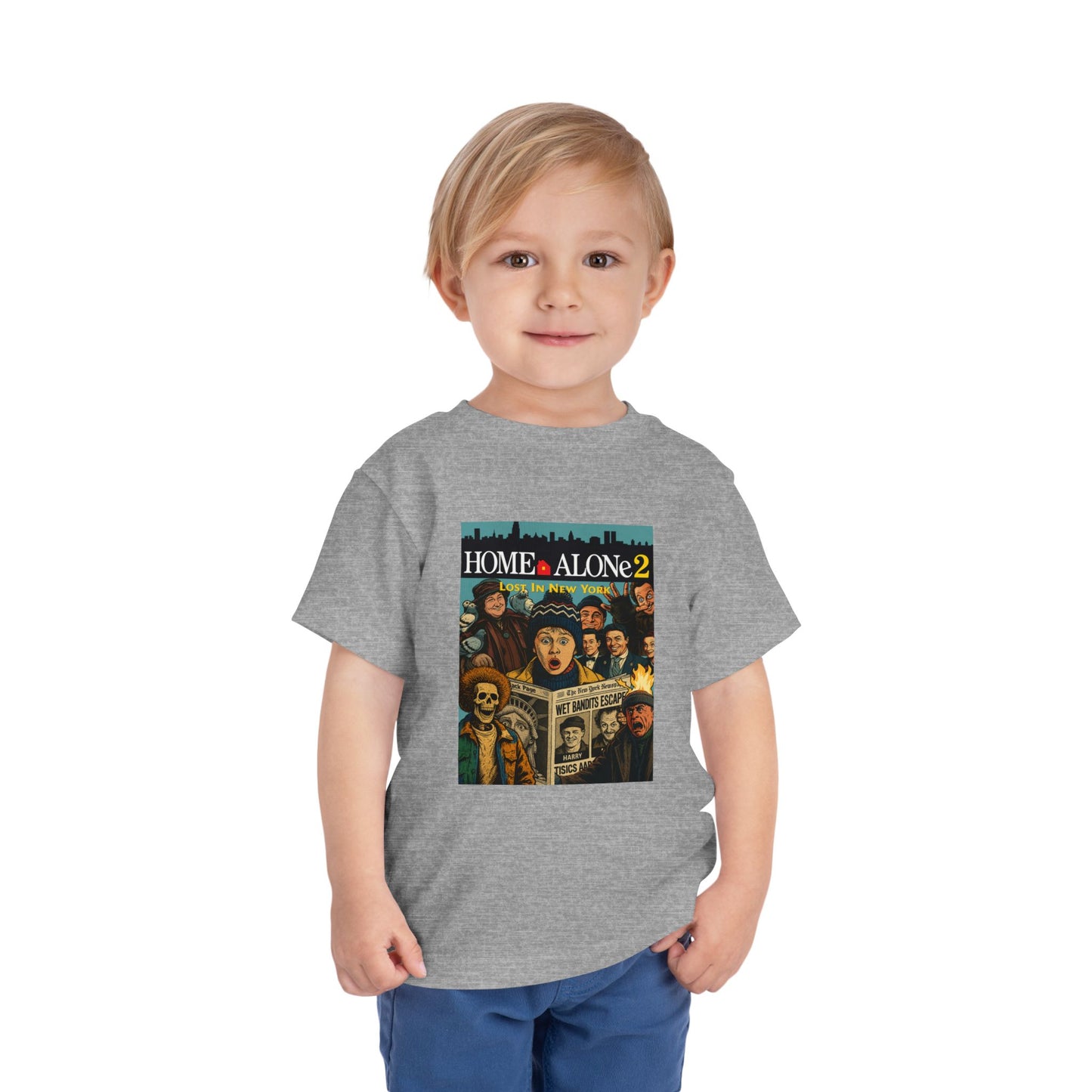 Home Alone 2 Toddler Tee - Fun Kid's Shirt for Movie Fans, Birthday Gift, Playtime, Family Movie Night, Holiday Apparel