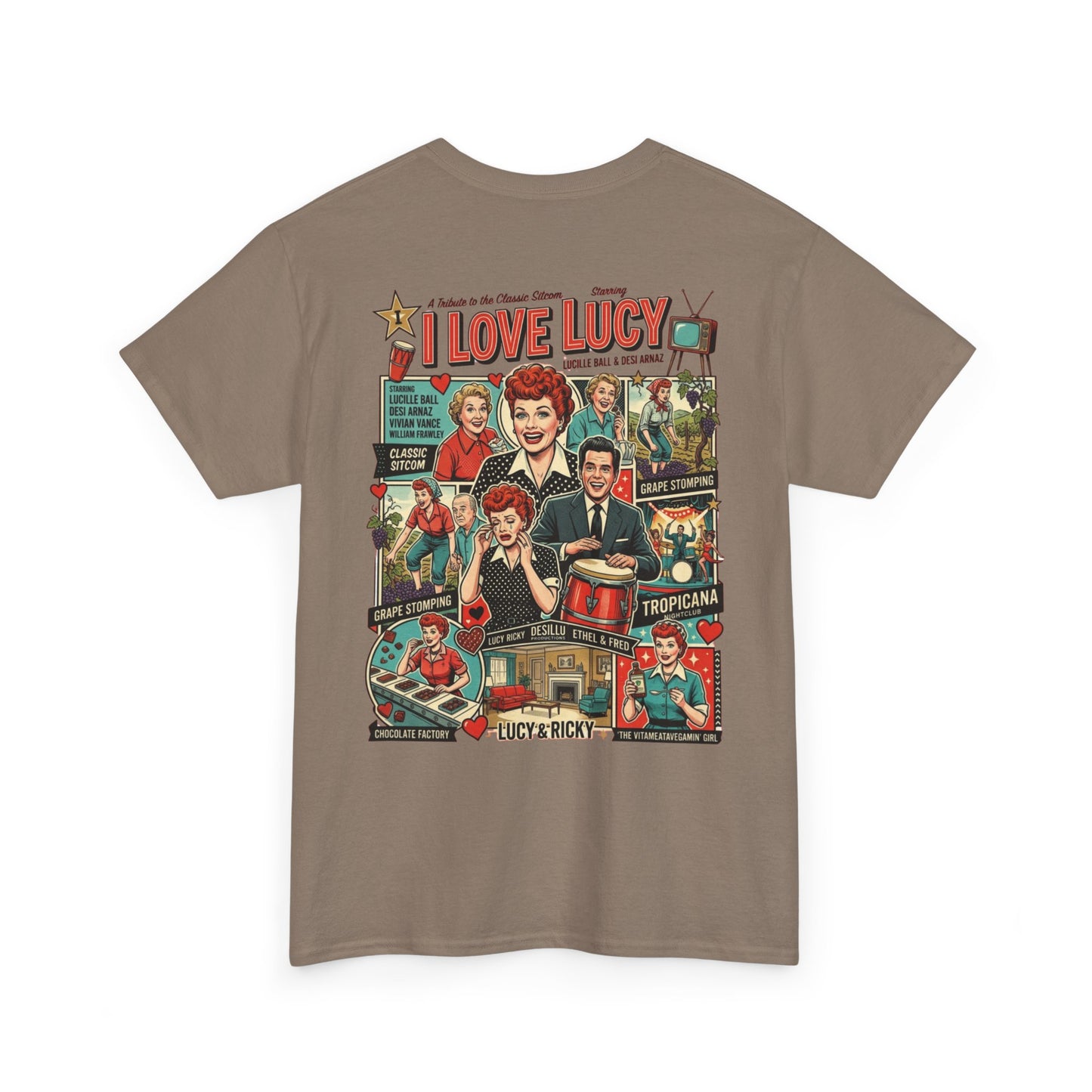 I Love Lucy Retro Collage T-Shirt