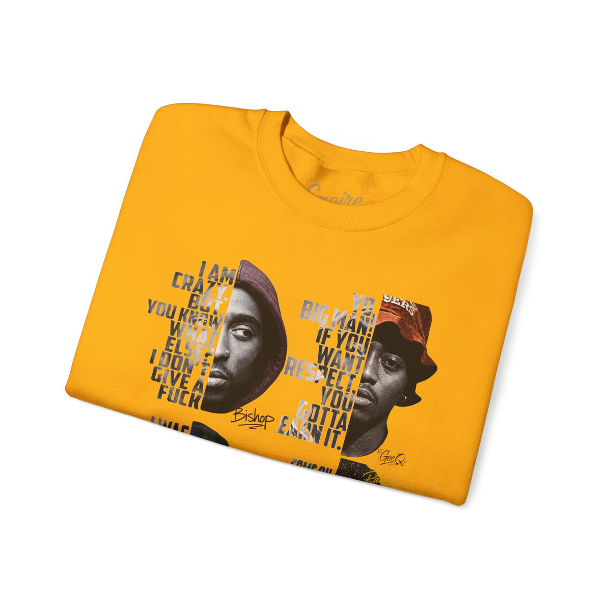 Wrecking Crew "Juice" Movie Legends Crewneck Sweatshirt — Collage Portraits & Lyrics