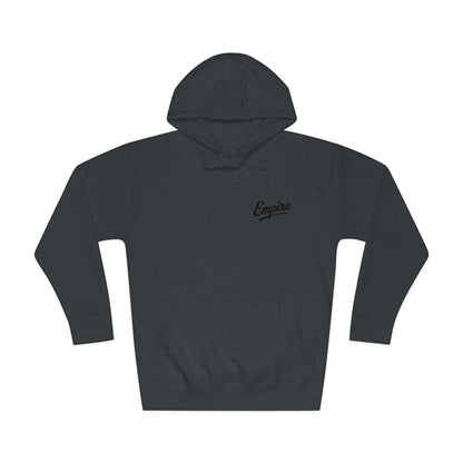 Empire Signature Embroidered Hoodie — Minimal Fleece with Black 'Empire' Logo