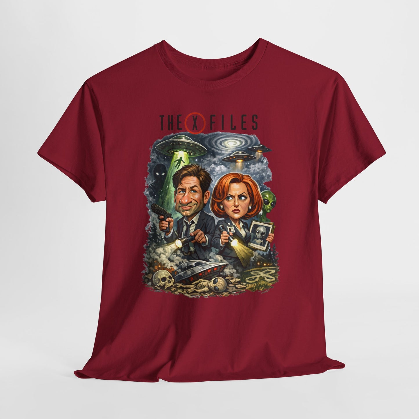 Sci‑Fi Detective Tee — The X Files Artwork Graphic T‑Shirt