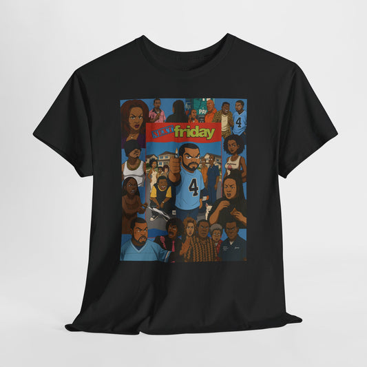 Cult Classic 'Next Friday' Unisex Heavy Cotton Tee - Retro Cartoon Design