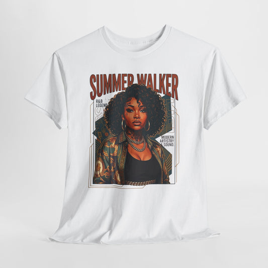 Retro Portrait Graphic Tee — "Summer Walker" Music Inspired Shirt