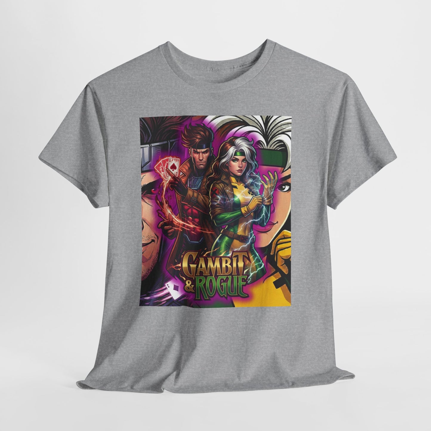 Gambit & Rogue Comic Art T-Shirt